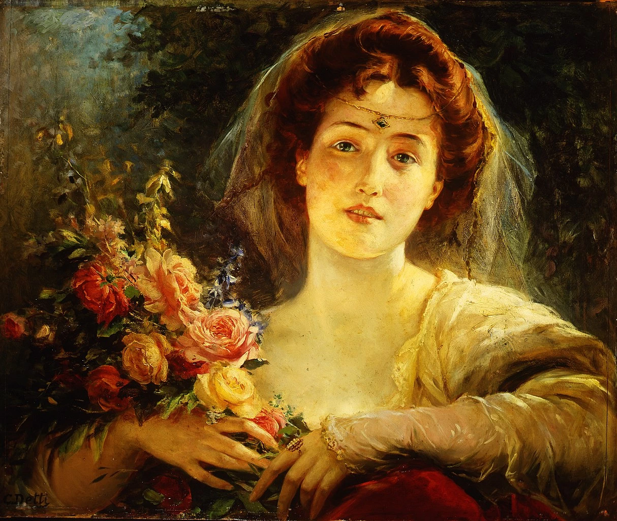 Cesare Detti - Ritratto di Giuliette Detti, Musei Civici di Reggio Emilia
